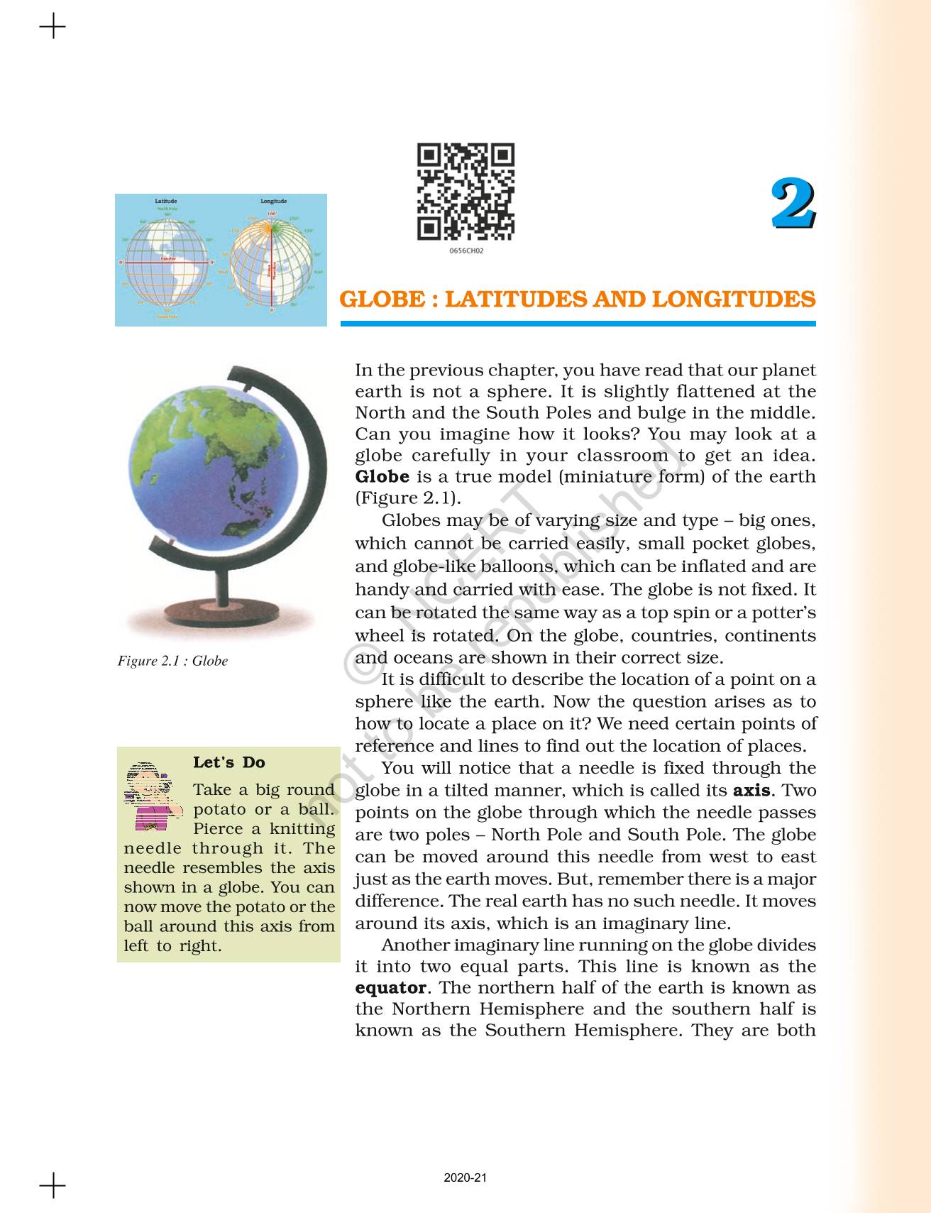 essay on globe for class 6